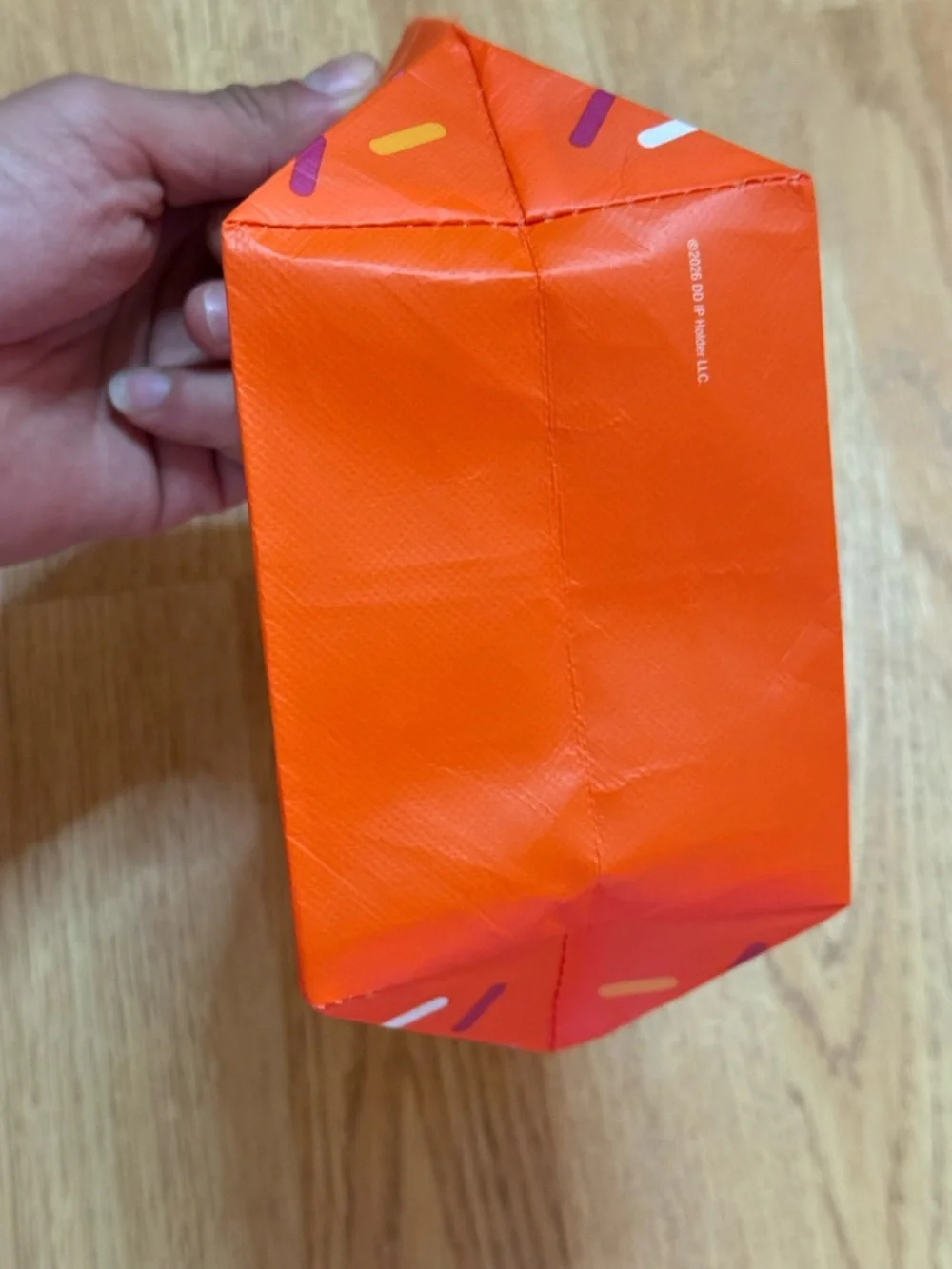More Donuts' Mini Tote Bag - Orange with Pink Handles - Picture 6 of 6